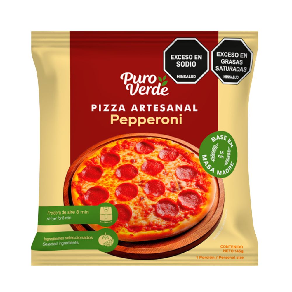 Pizza Pepperoni en Masa Madre