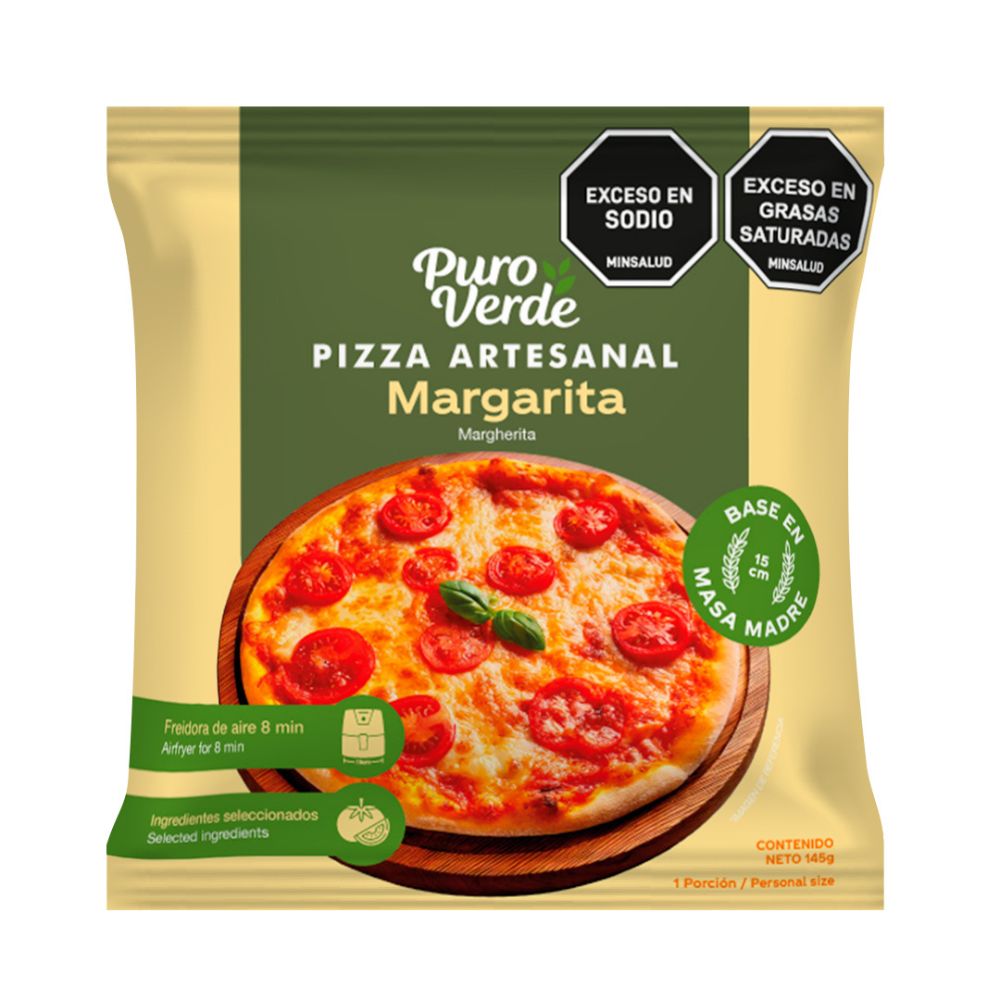 Pizza Margarita en Masa Madre