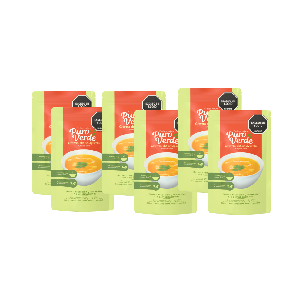 Paga 5 y lleva 6 cremas de ahuyama