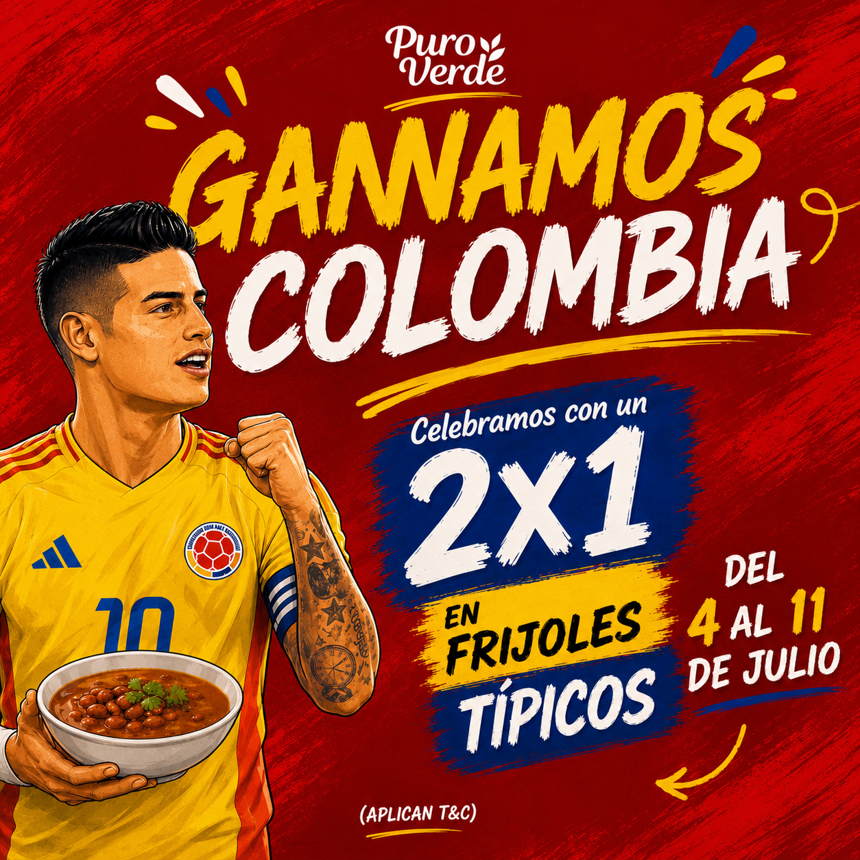 Combo 2 x 1 Futbolero - Frijoles Típicos (Antioqueños)