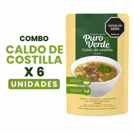 Combo x 6 Caldos de Costilla