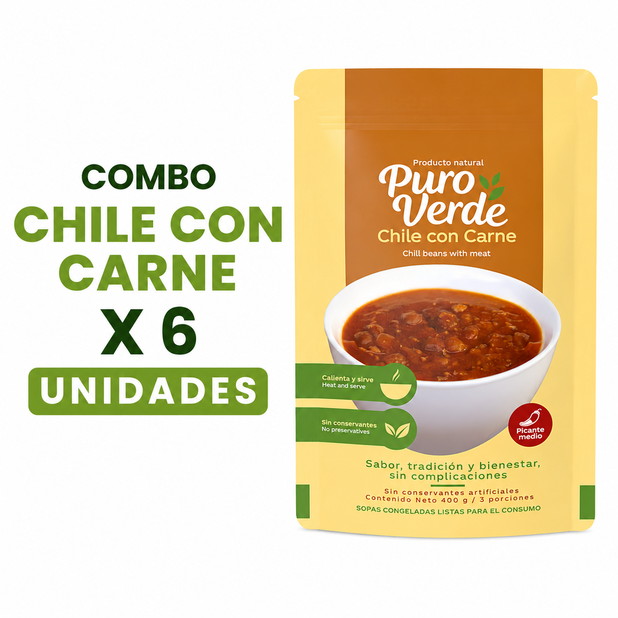 Combo x 6 Chiles con Carne