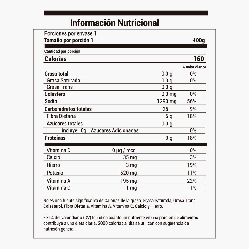 Sopa de lentejas - Línea vegana